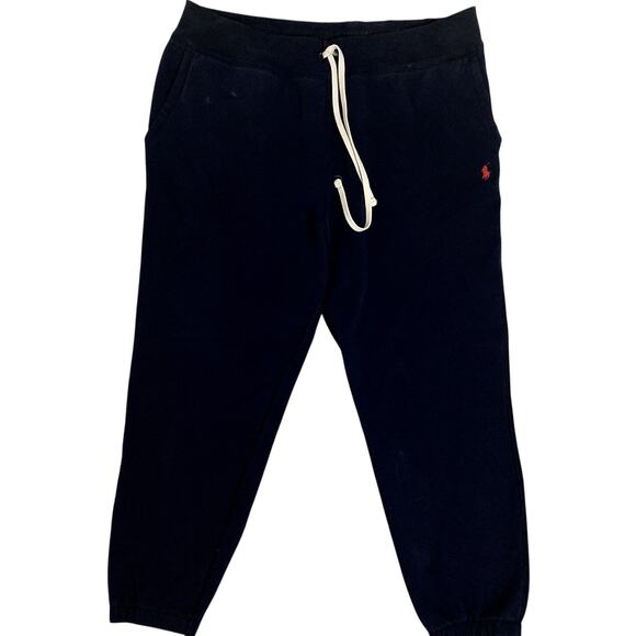 Polo Ralph Lauren Sweatpants Men's XXL 36X27 Dark Blue Drawstring Joggers Pony - Picture 1 of 12